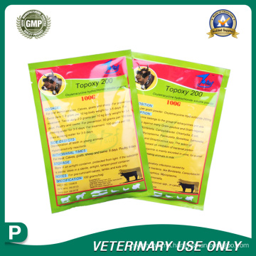 Veterinary Drugs of Oxytetracycline Hydrochloride Soluble Powder(20% )